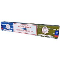 Благовония Sai Baba Nag Champa / Green Citronella, 16 г, Satya